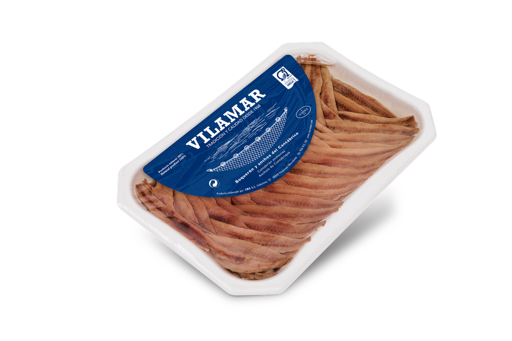 Filetes de anchoa aceite de girasol 170 g -Vilamar- (8x1)